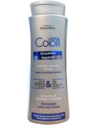 Joanna Ultra Color System Szampon do Włosów Blond, Rozjaśnianych i Siwych 400 ml – nadaje platynowy odcień