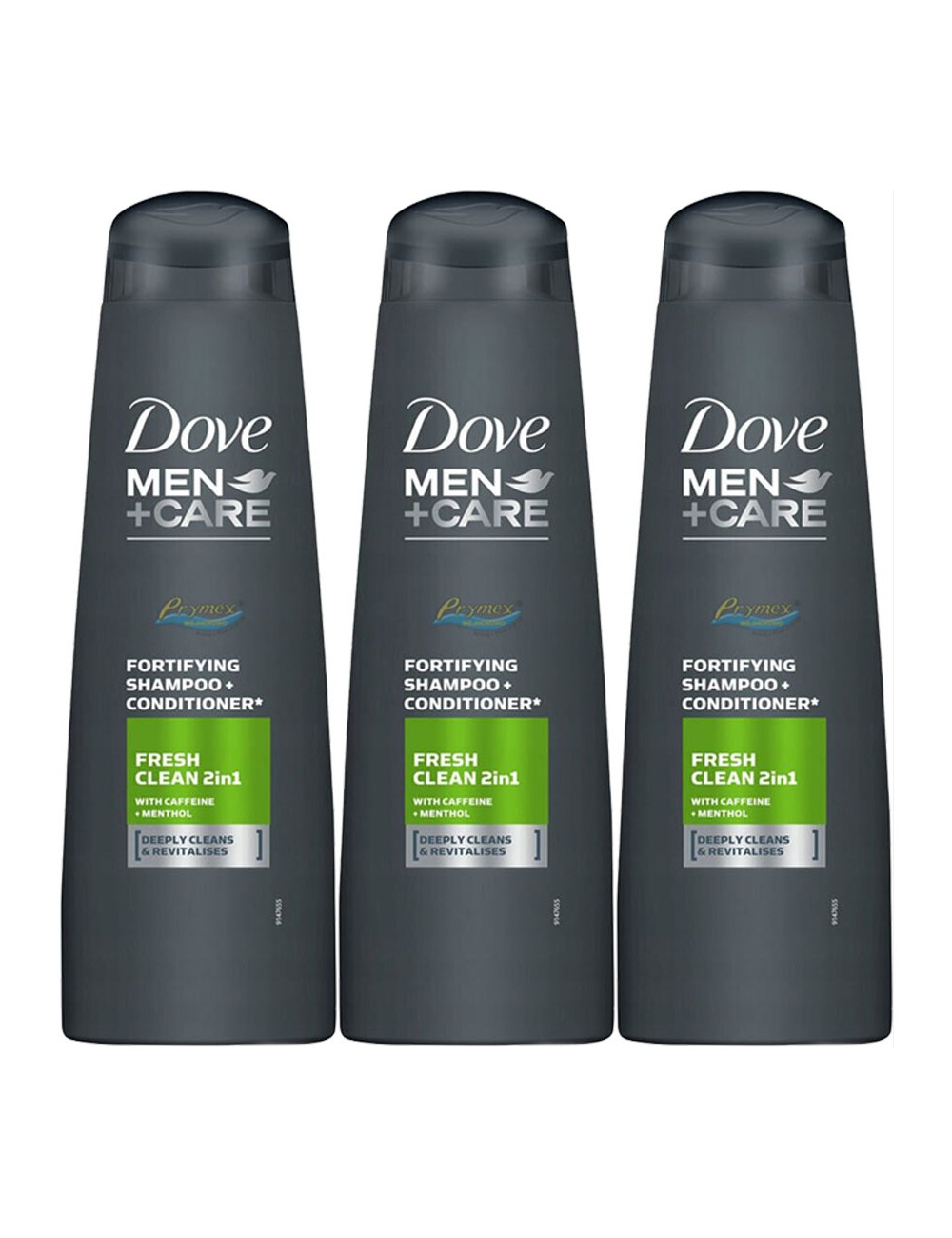 Dove Men Szampon z Odżywką Fresh Clean 2w1 Zestaw ( 3 szt x 400 ml )