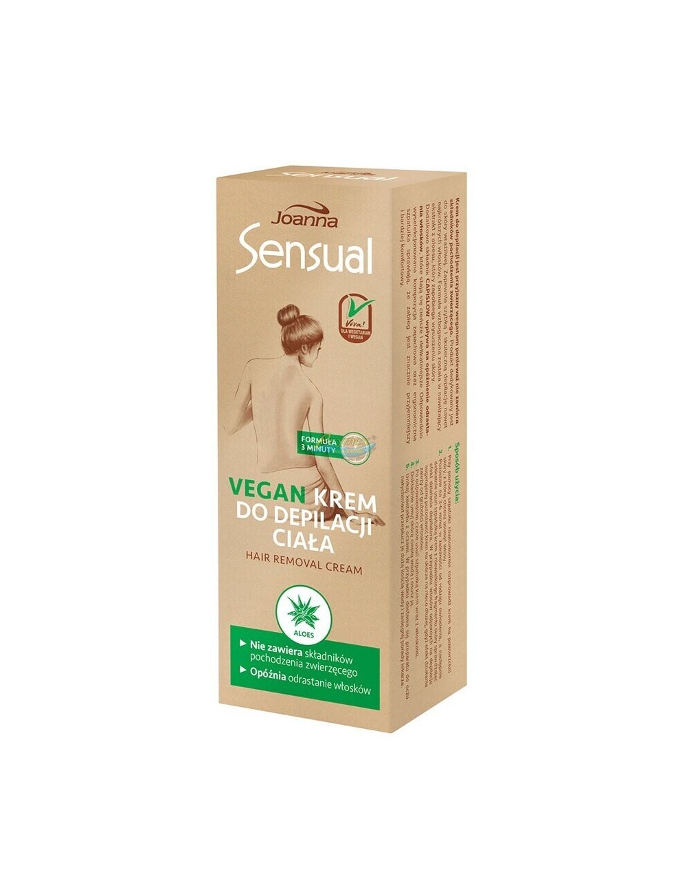 Joanna Krem do Depilacji Ciała Aloes Sensual Vegan 100 g