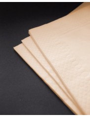 Serwetki Papierowe Składane Kolor Szampan 2-Warstwowe Clarina (33x33 cm) 250 szt