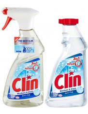 Clin Anti-Fog Antypara – środek do czyszczenia okien z alkoholem Zestaw ( 1 szt zapas + 1 szt spray )