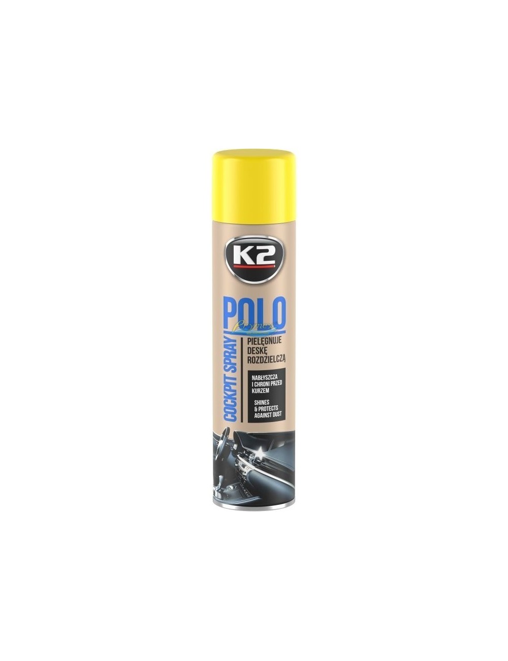 K2 Preparat do Deski Rozdzielczej Pielęgnuje i Konserwuje Spray Mix Zapach Polo 300 ml