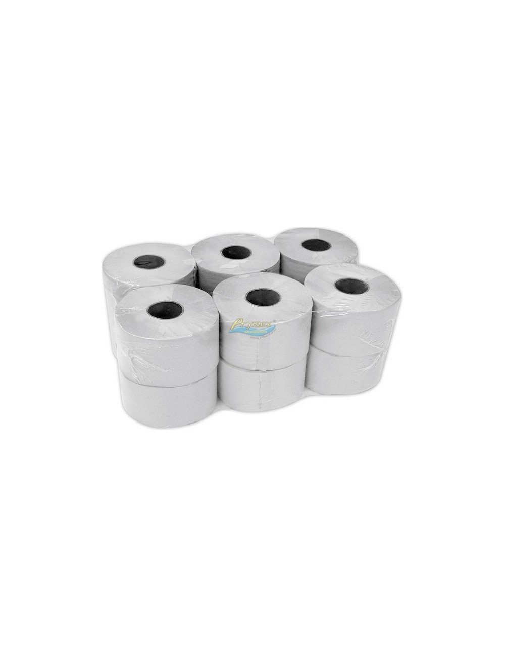Clarina Papier Toaletowy Szary 2-Warstwowy Duży (12 rolek x 0,42 kg)
