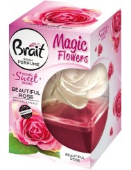 Brait Odświeżacz Powietrza Dekoracyjny w Formie Atrakcyjnego Kwiatka Róża Magic Flower 75 ml