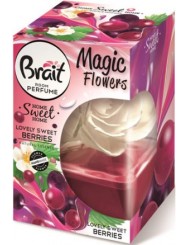 Brait Odświeżacz Powietrza Dekoracyjny w Formie Atrakcyjnego Kwiatka Lovely Sweet Berries Magic Flower 75 ml
