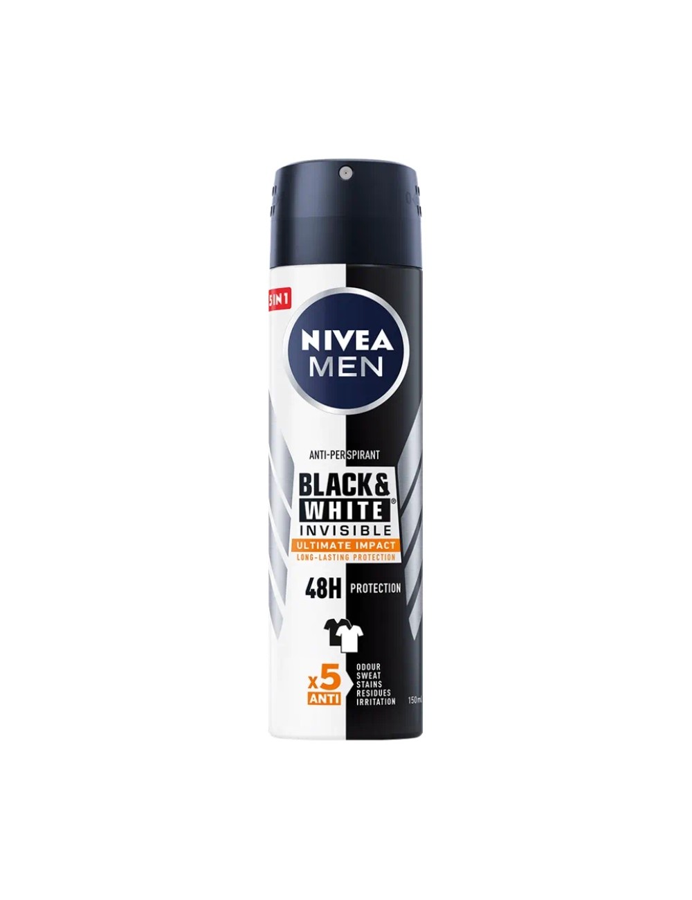 Nivea Men Invisible for Black & White Dezodorant w Sprayu dla Mężczyzn 200 ml