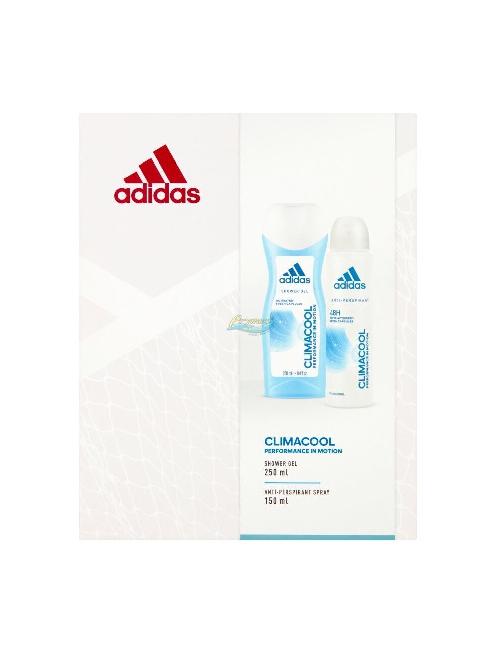 Adidas Zestaw dla Kobiet Climacool – Żel pod Prysznic 250 ml + Antyperspirant Spray 150 ml