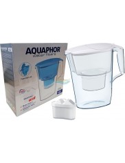 Dzbanek Filtrujący Biały Aquaphor Time 2,5 L + Wkład Maxfor+ na 200 L Wody 1 szt