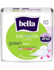 Bella Podpaski Higieniczne Ultracienkie Perfecta Ultra Green 10 szt