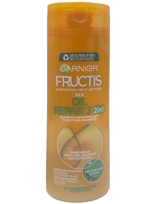 Fructis Oil Reapir 3 Szampon Wzmacniający do Włosów Suchych i Łamliwych 400 ml