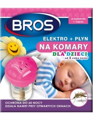 Bros Elektro + Płyn na Komary dla Dzieci od 1 Roku Życia 40ml 