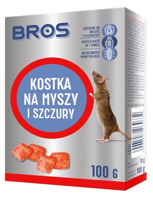 Bros Kostka na Myszy i Szczury 250 g 