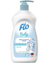 Flo Baby Hipoalergiczny Uniwersalny Płyn do Mycia Smoczków, Butelek i Naczyń 500 ml