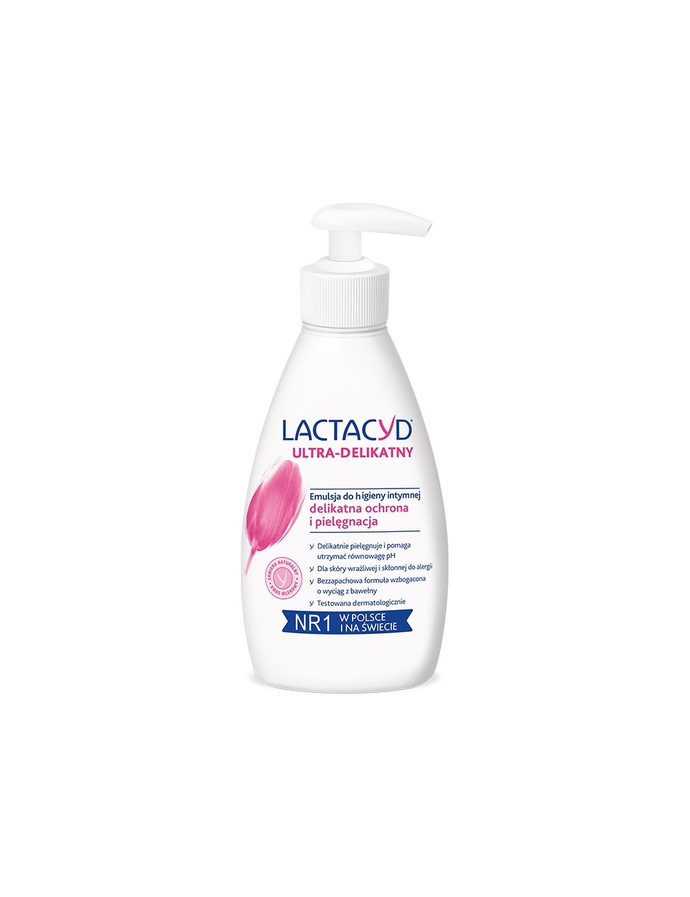 Lactacyd Emulsja do Higieny Intymnej dla Kobiet do Skóry Wrażliwej Ultra-Delikatna z Pompką 200 ml