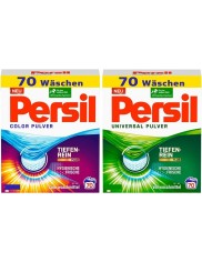 Persil Proszek do Prania Tkanin Kolorowych i Uniwersalny Zestaw (2x 4,55 kg) (140 prań) (DE)