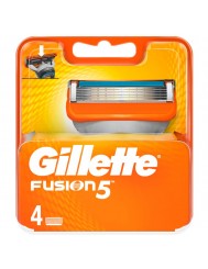 Gillette Wkłady Wymienne do Maszynki dla Mężczyzn (5 ostrzy) Fusion 4 szt