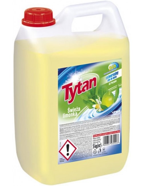 Tytan Płyn do Mycia Wszystkich Powierzchni Zmywalnych Uniwersalny Świeża Limonka 5 kg