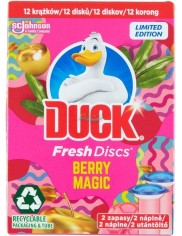 Duck Krążki do Toalety Żelowe Owoce Leśne Berry Magic Fresh Discs 12 szt (2 zapasy x 36 ml)
