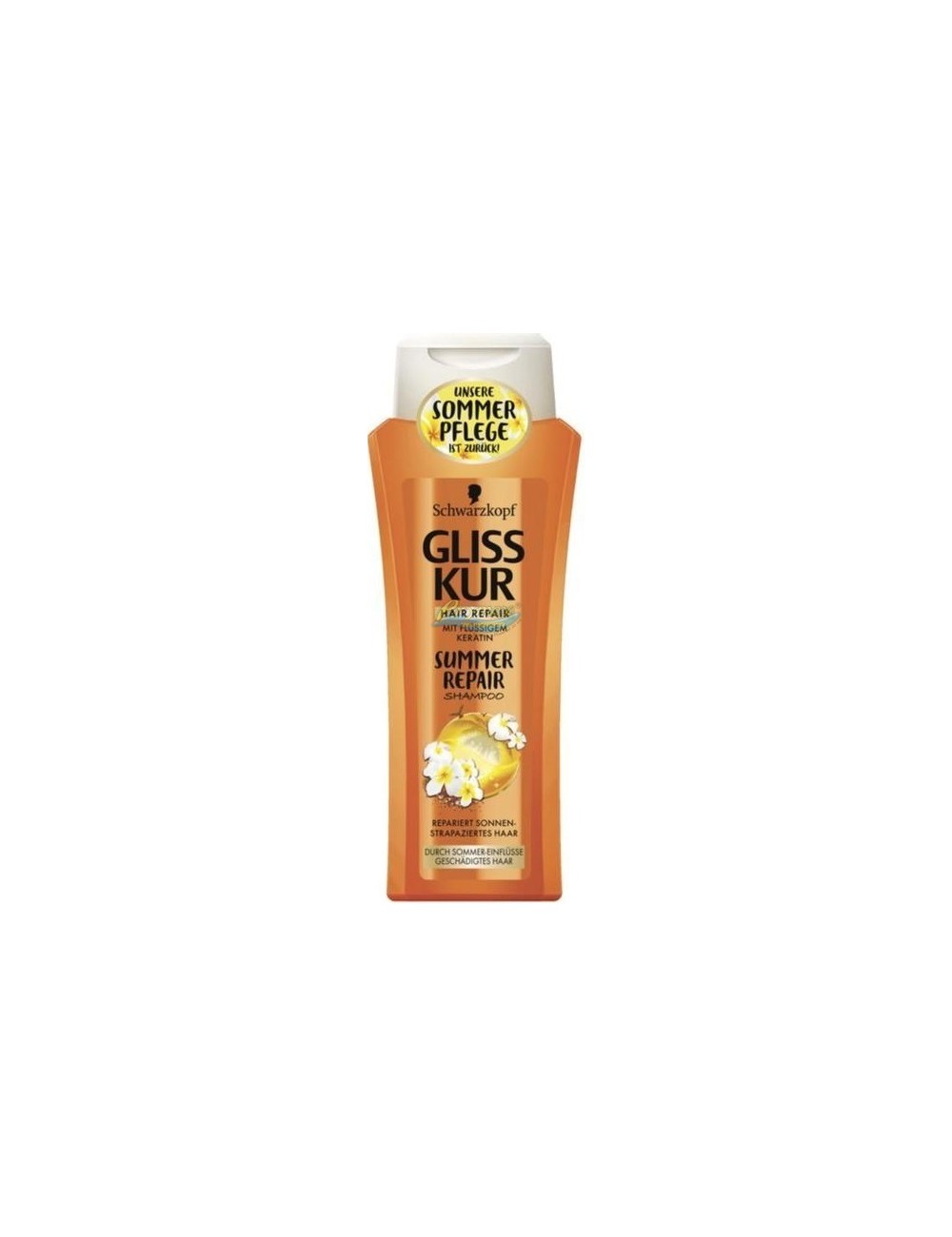 Gliss Kur Szampon do Włosów Zniszczonych z olejkiem Monoi i filtrem UV Summer Repair 250 ml (DE)