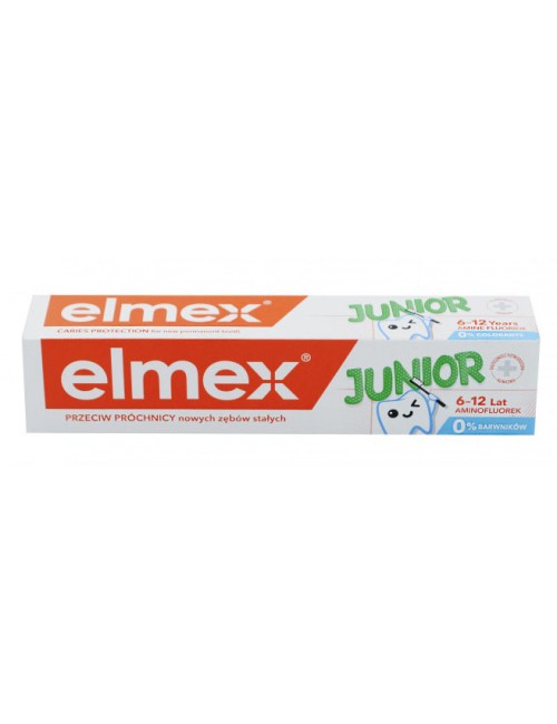 Elmex Junior 6-12 lat 75ml – pasta do zębów dla dzieci