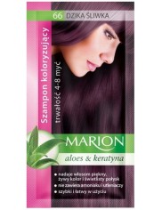 Marion Nr 66 Dzika Śliwka 40ml – szamponetka koloryzująca  4-8 myć, zawiera wyciąg z aloesu