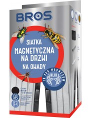 Bros Siatka Magnetyczna na Drzwi Przeciw Owadom Czarna (80-100 x 210-220 cm) 1 szt