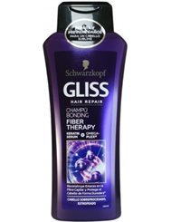 Gliss Kur Fiber Therapy Szampon do Włosów Obciążonych Koloryzacją lub Zabiegami Stylizacyjnymi 400 ml