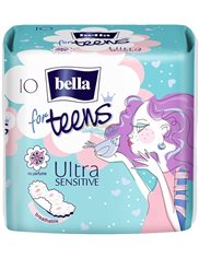 Bella for Teens Podpaski ze Skrzydełkami Ultracienkie i Bezzapachowe Ultra Sensitive 10 szt