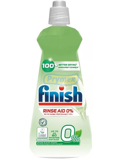 Finish Płyn Nabłyszczający do Zmywarek bez Substancji Zapachowych, Barwników oraz Szkodliwych Konserwantów 400 ml