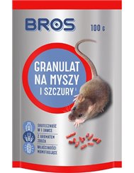Bros Granulat Na Myszy i Szczury 90g – granulat gryzoniobójczy