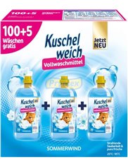 Kuschelweich Płyny do Płukania Sommerwind Zestaw (3x 1,925 L) (105 prań) (DE)