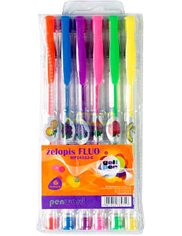 Długopisy Żelowe Fluo Penword (6 kolorów)