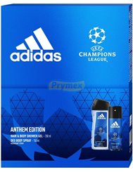 Adidas Zestaw dla Mężczyzn Champions League – Żel pod Prysznic 250 ml + Dezodorant Spray 150 ml