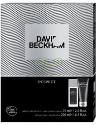 David Beckham Zestaw dla Mężczyzn Respect – Dezodorant Natural Spray 75 ml + Żel pod Prysznic 200 ml
