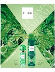 C-Thru Zestaw dla Kobiet Luminous Emerald – Dezodorant Spray 150 ml + Woda Toaletowa 30 ml