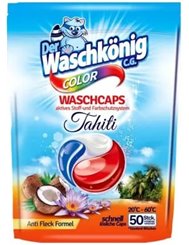 Waschkönig Kapsułki do Prania Tkanin Kolorowych Tahiti 50 szt (DE)