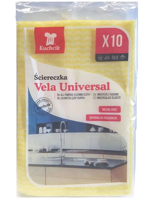 Kuchcik Ścierka Uniwersalna Vela Universal (33x50 cm) 10 szt