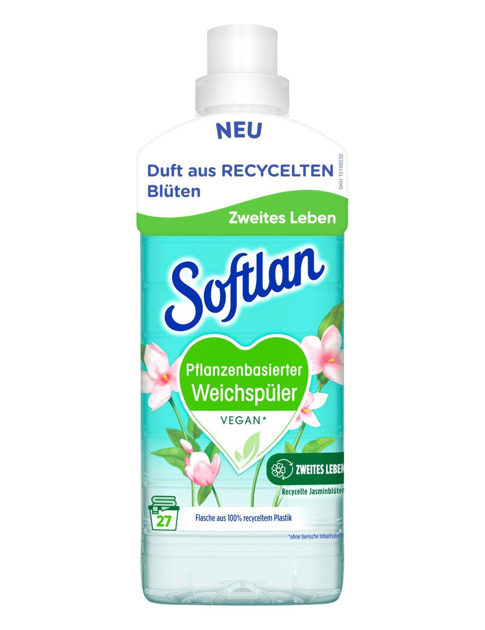 Softlan Płyn do Płukania Kwiat Jaśminu Vegan 650 ml (27 płukań) (DE)