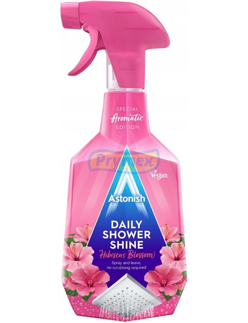 Astonish Płyn do Codziennego Czyszczenia Prysznica z Pompką Kwiaty Hibiskusa 750 ml (UK)