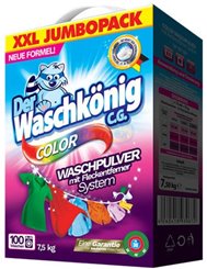 Waschkönig Proszek do Tkanin Kolorowych Waschpulver 7,5 kg (100 prań) (DE)