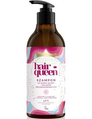 Hair Queen Szampon do Skóry Głowy i Włosów Średnioporowatych z Pompką 400 ml
