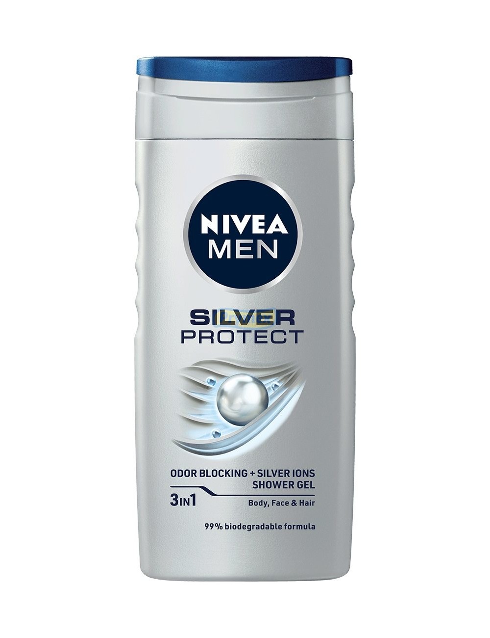 Nivea Silver Protect 3w1 Odświeżający Żel Pod Prysznic Dla Mężczyzn Do Ciała, Włosów Oraz Twarzy 250ml