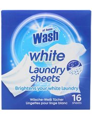 At Home Wash Chusteczki do Prania Wybielające 16 szt (UK)