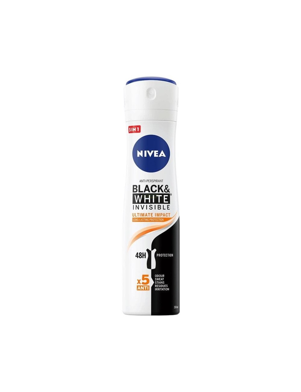 Nivea Antyperspirant Spray dla Kobiet Black & White Invisible Ultimate Impact 150 ml