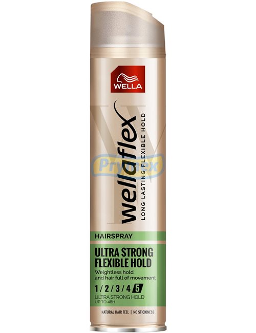 Wellaflex Ultra Strong Maksymalne Utrwalenie Lakier do Włosów 250 ml