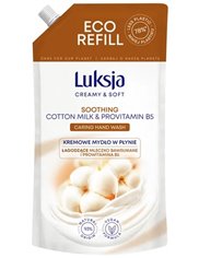 Luksja Cotton Milk & Vitamins Kremowe Mydło w Płynie Zapas 900 ml