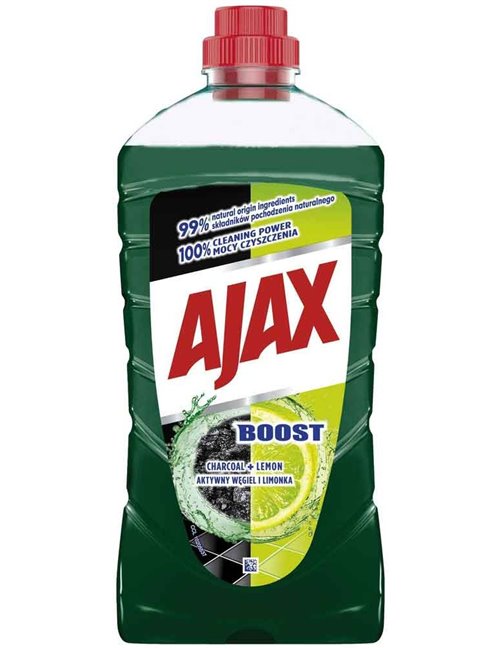 Ajax Płyn Czyszczący Aktywny Węgiel i Limonka Boost 1 L