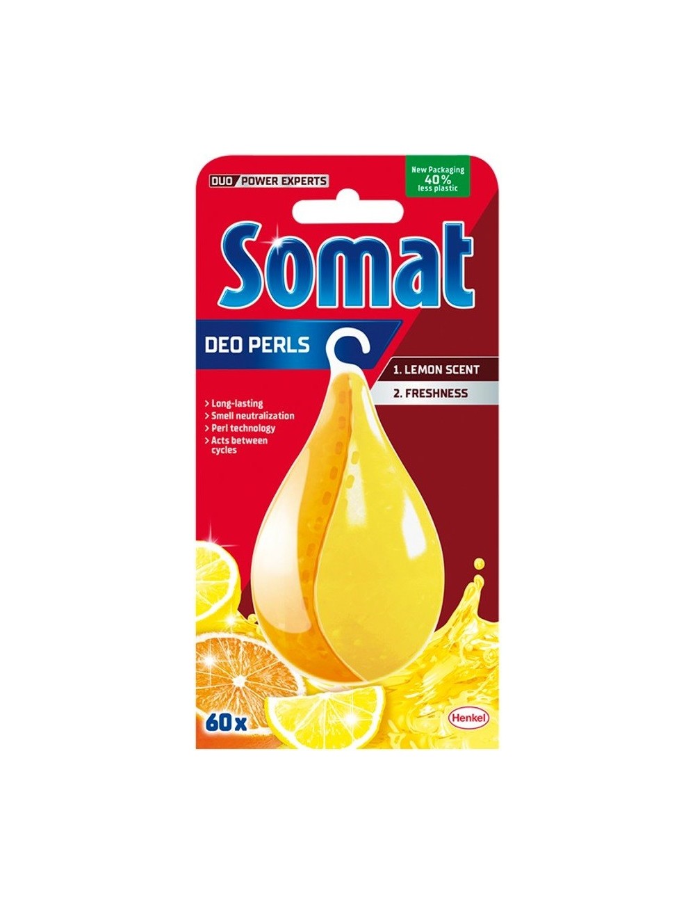 Somat Deo Duo Perls Lemon & Orange Odświeżacz do Zmywarki (60 Prań)