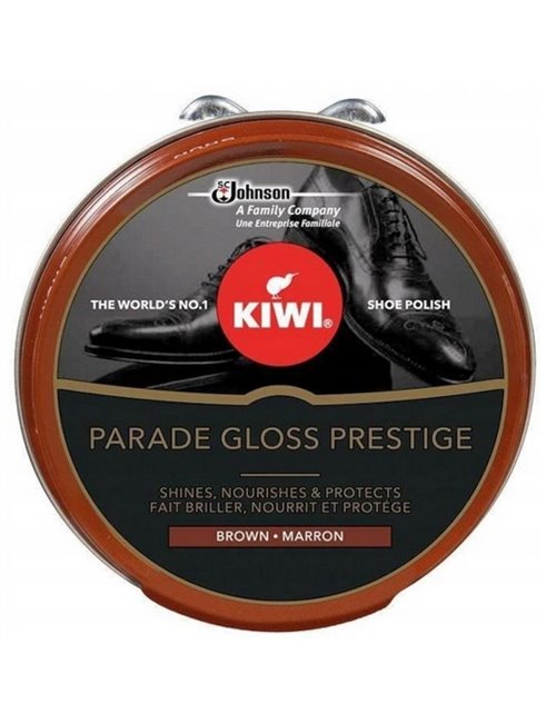 Kiwi Parade Gloss Prestige Brązowa Pasta Do Obuwia Brown Marron 50 ml