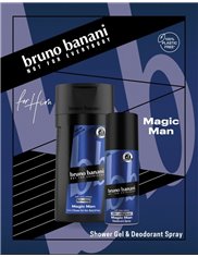 Bruno Banani Zestaw dla Mężczyzn Magic Man - dezodorant spray 150 ml + żel pod prysznic 250 ml